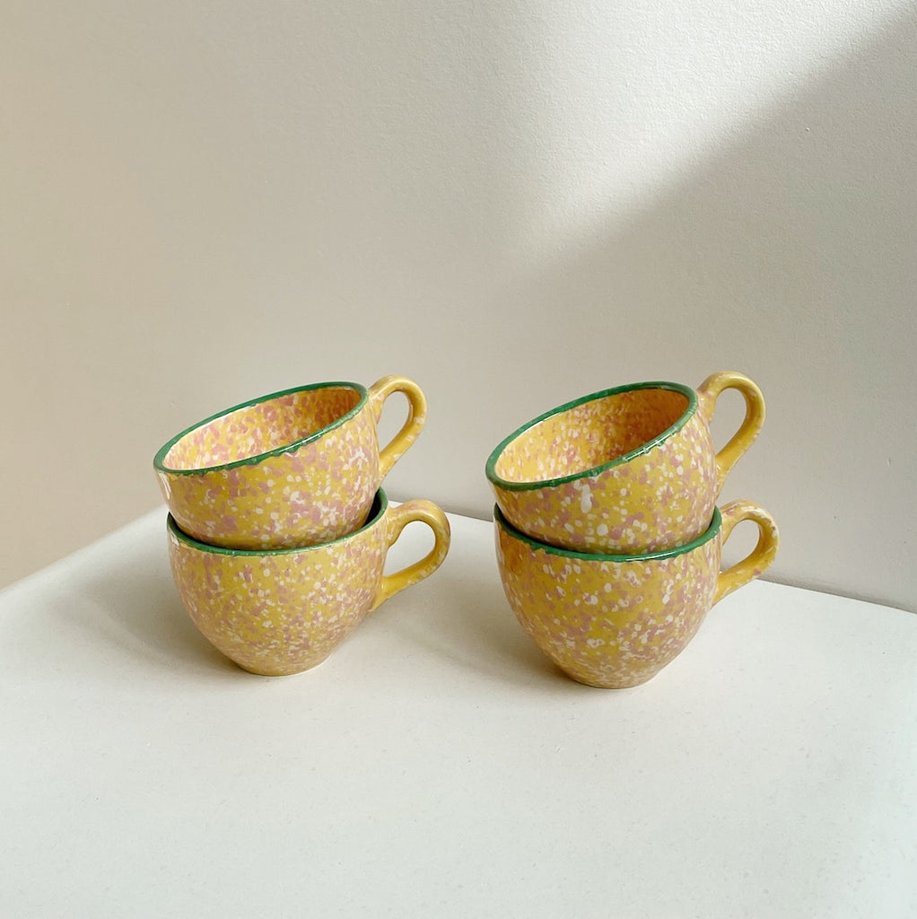 Sunrise Speckled Cappuccino Cups