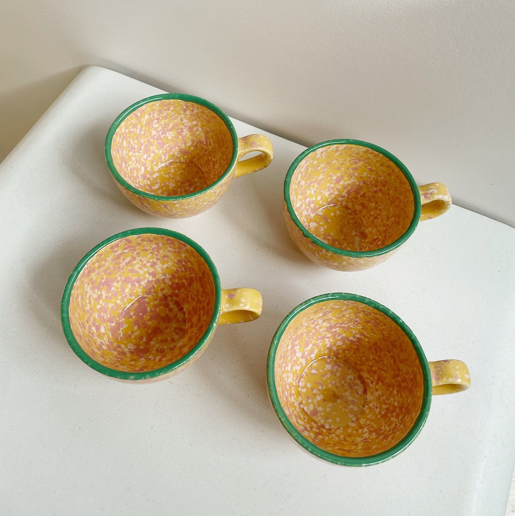 Sunrise Speckled Cappuccino Cups