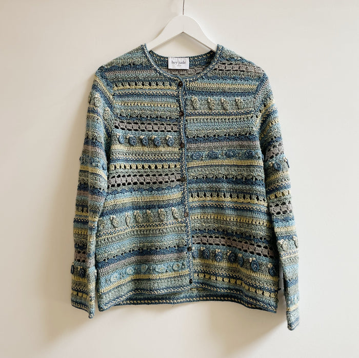 Ocean Silk Knit Cardigan