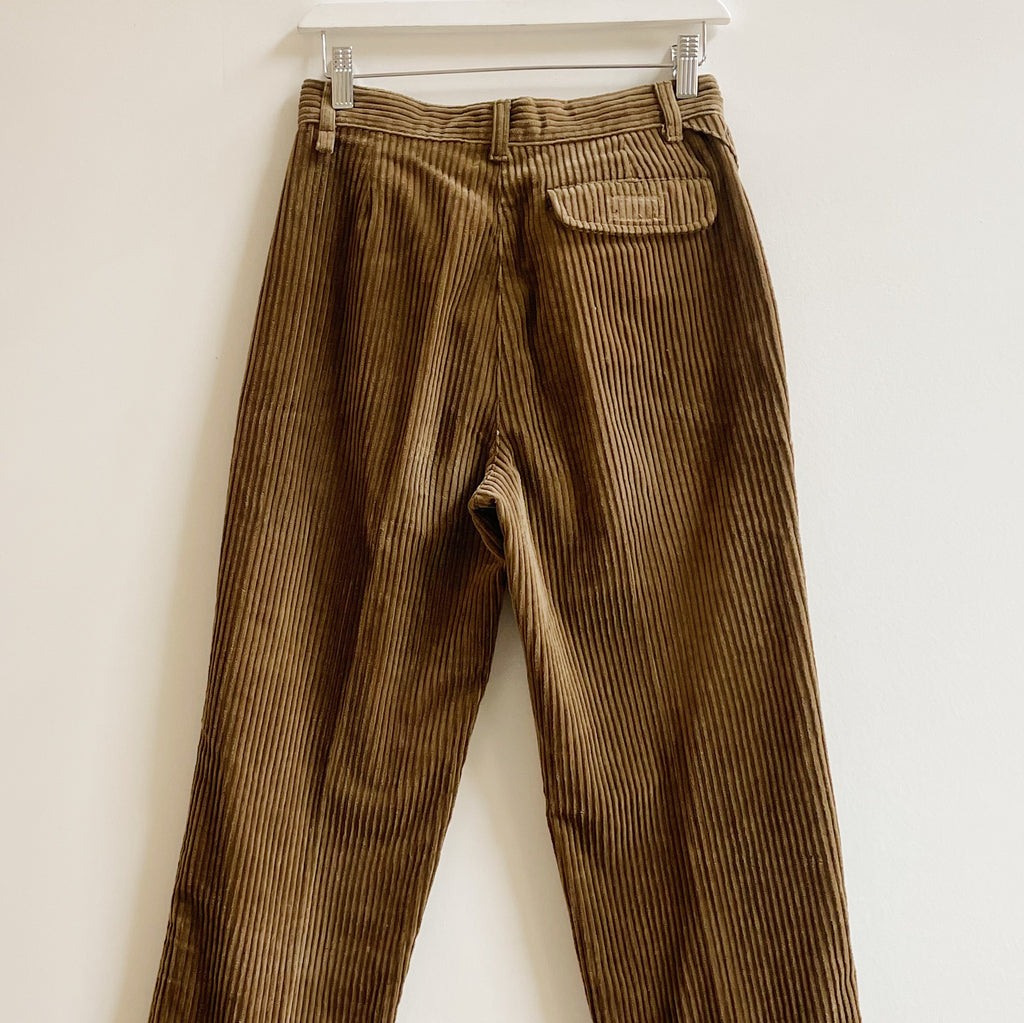 Walnut Cotton Corduroy Trouser