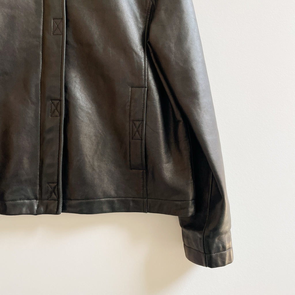 Onyx Boxy Leather Jacket