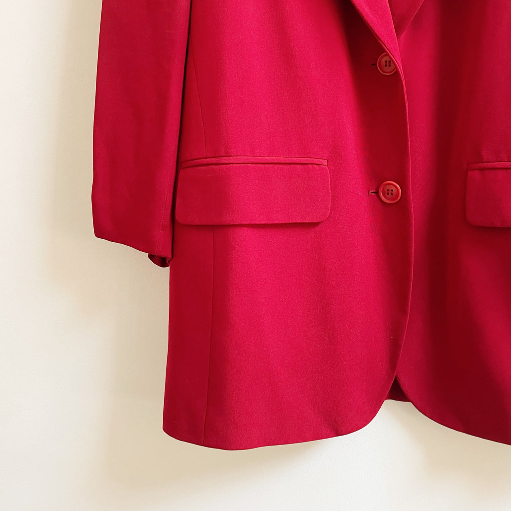 Ruby Brushed Silk Blazer