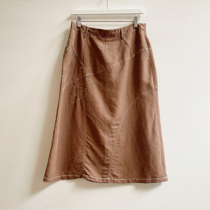 Desert Linen Midi Skirt