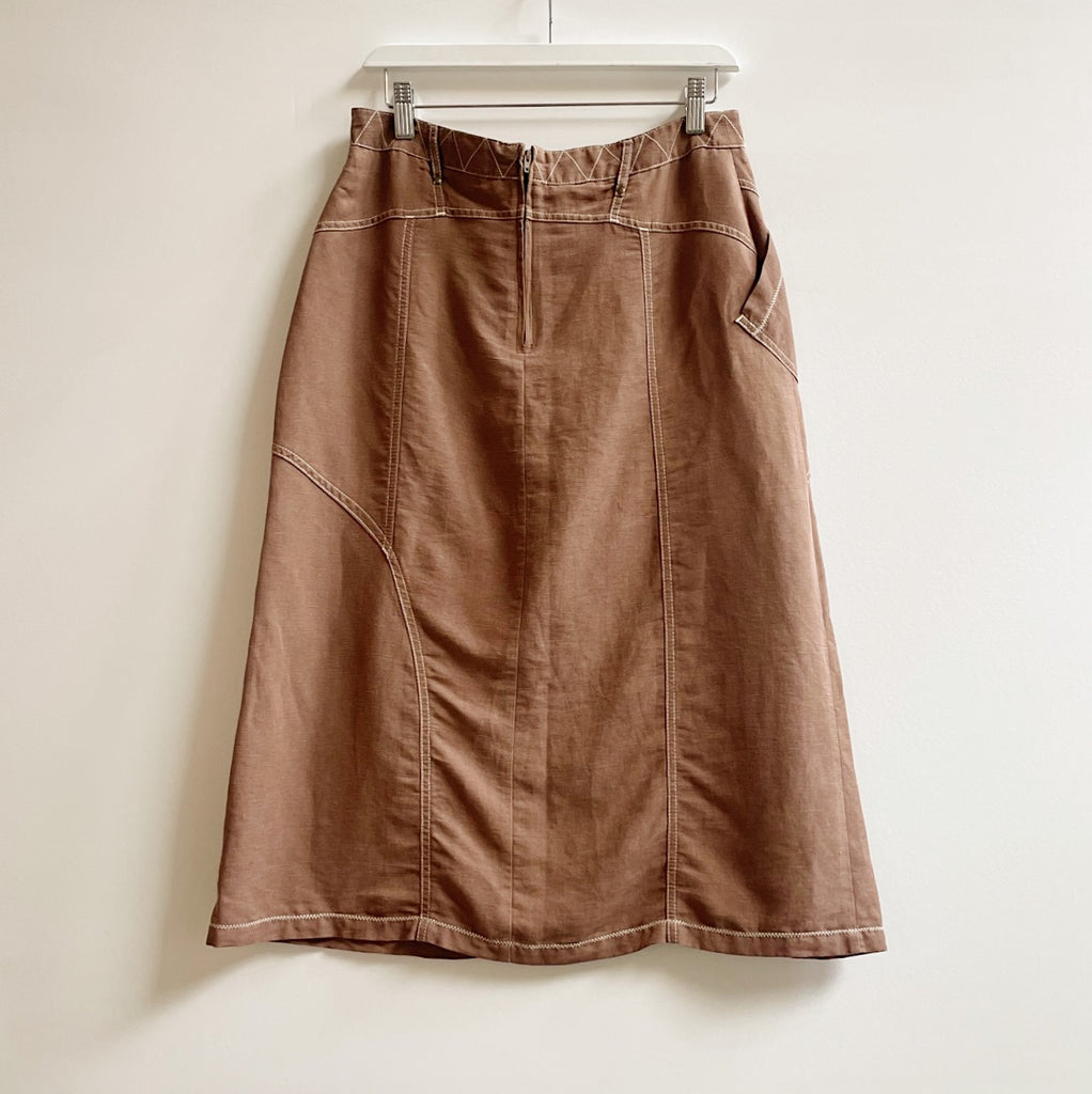 Desert Linen Midi Skirt