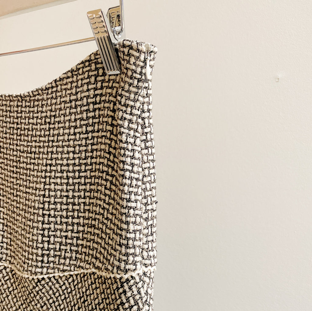 Delicate Woven Silk Yoke Skirt