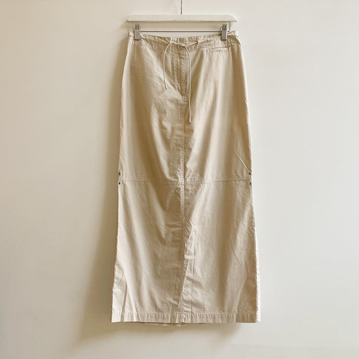 Sandstone Cotton Maxi Skirt