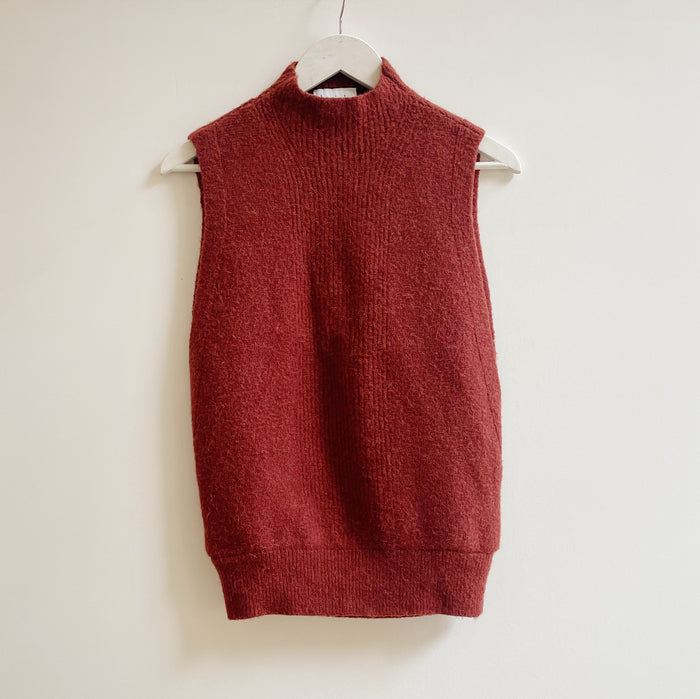 Crimson Envelope Knit Vest