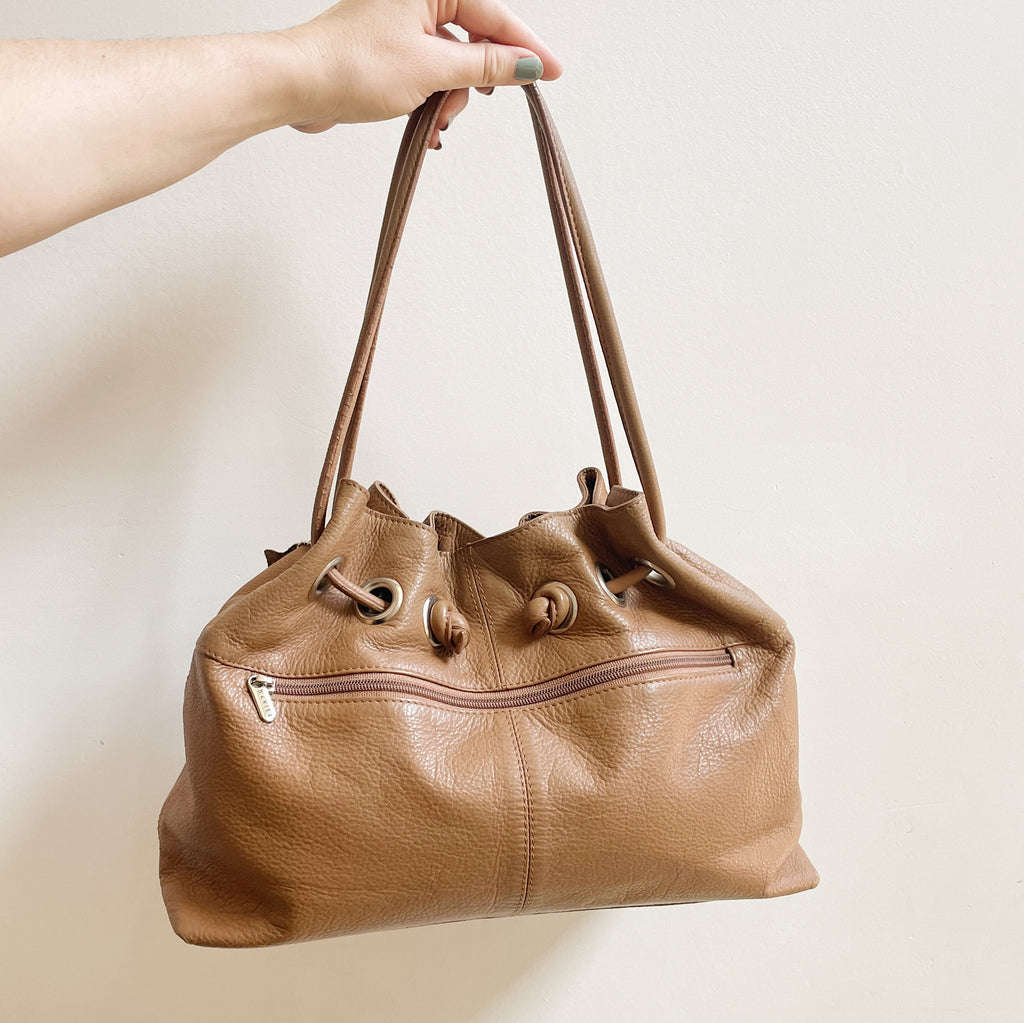 Saddle Leather Drawstring Purse
