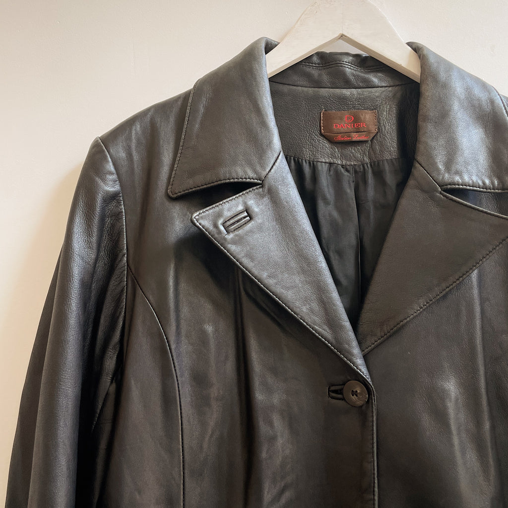 Raven Long Leather Jacket