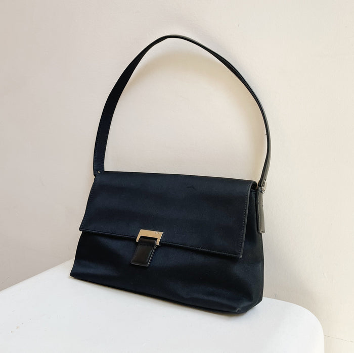 Black Nylon Shoulder Bag