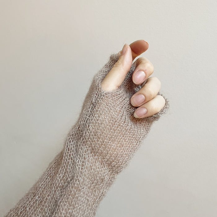 Mohair + Silk Fingerless Hand Warmers | 4 Colours Available