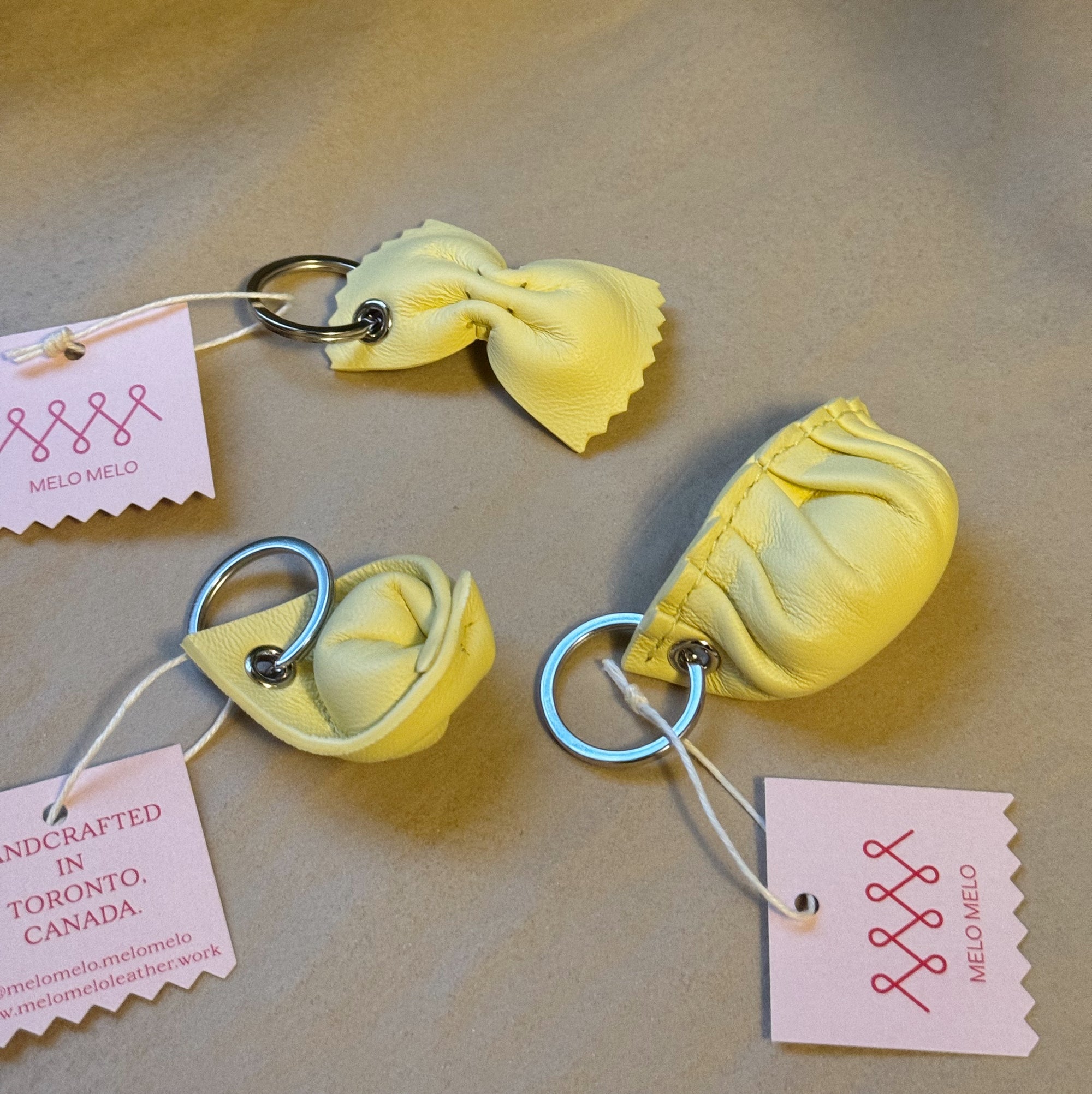Melo Melo | Handcrafted Leather Tortellini Keychain