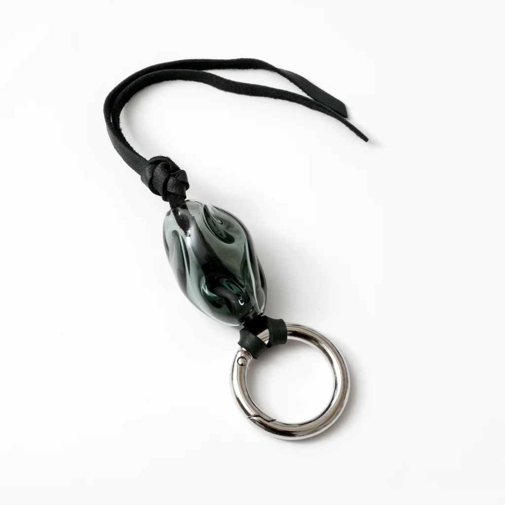Wolf Circus | Glass Keychain in Black
