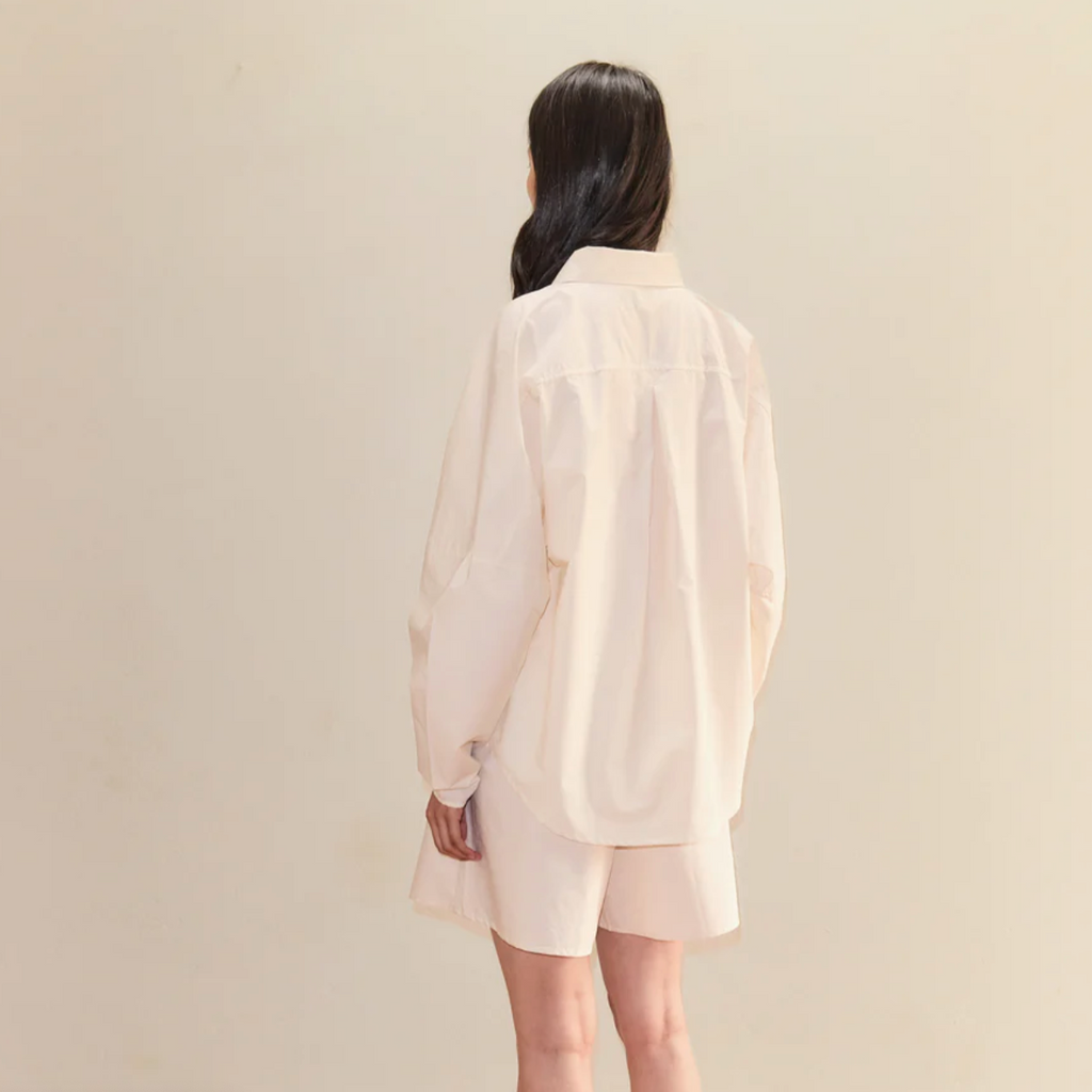 Deiji Studios | Curved Shirt in Off White