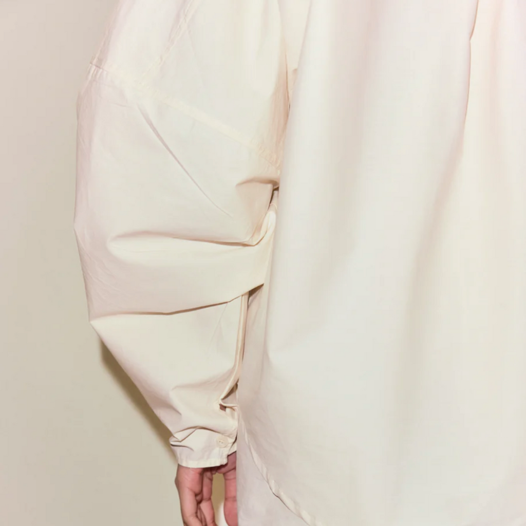 Deiji Studios | Curved Shirt in Off White