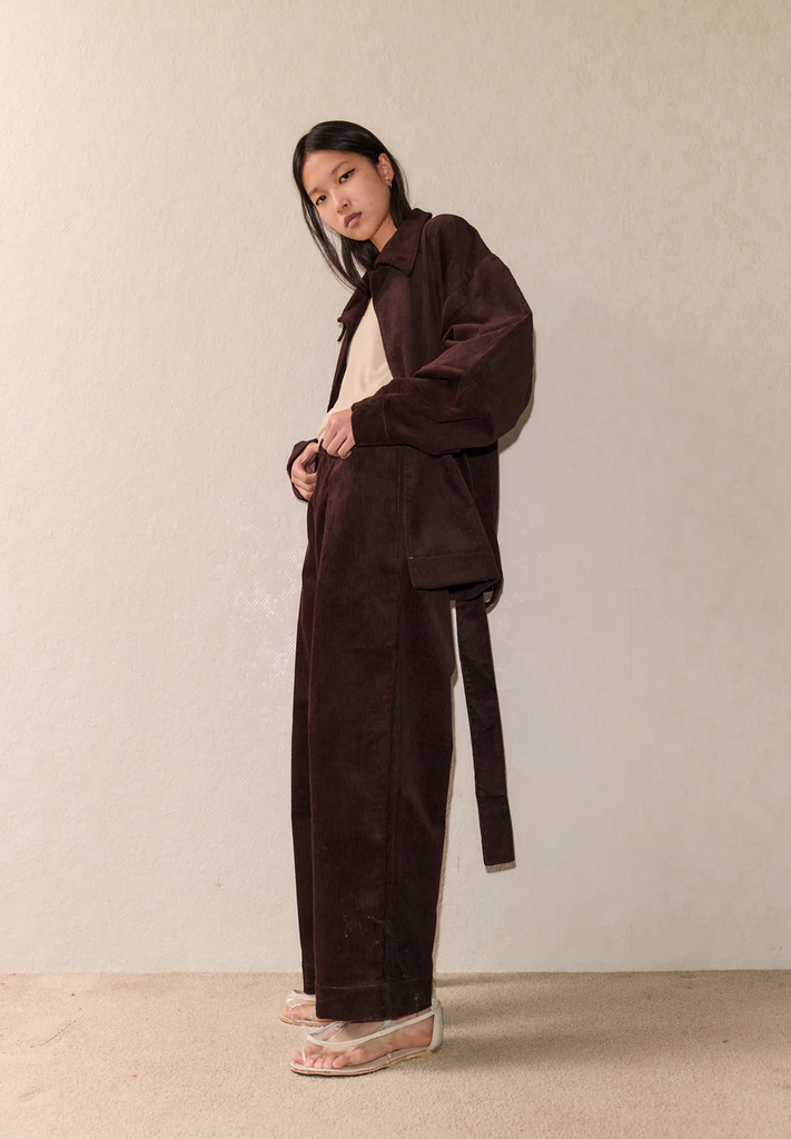 Deiji Studios | Straight Cord Pant in Cedar