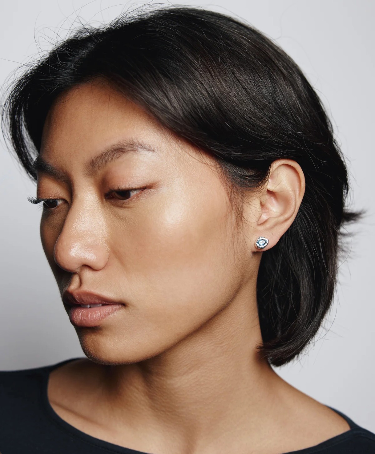 Wolf Circus | Cora Blue Topaz Studs in Silver - Hey Jude