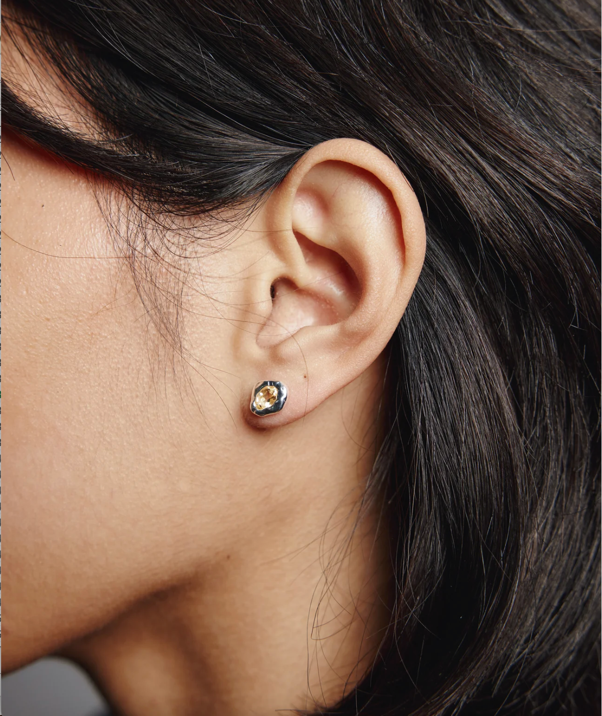 Wolf Circus | Cora Citrine Studs in Silver - Hey Jude