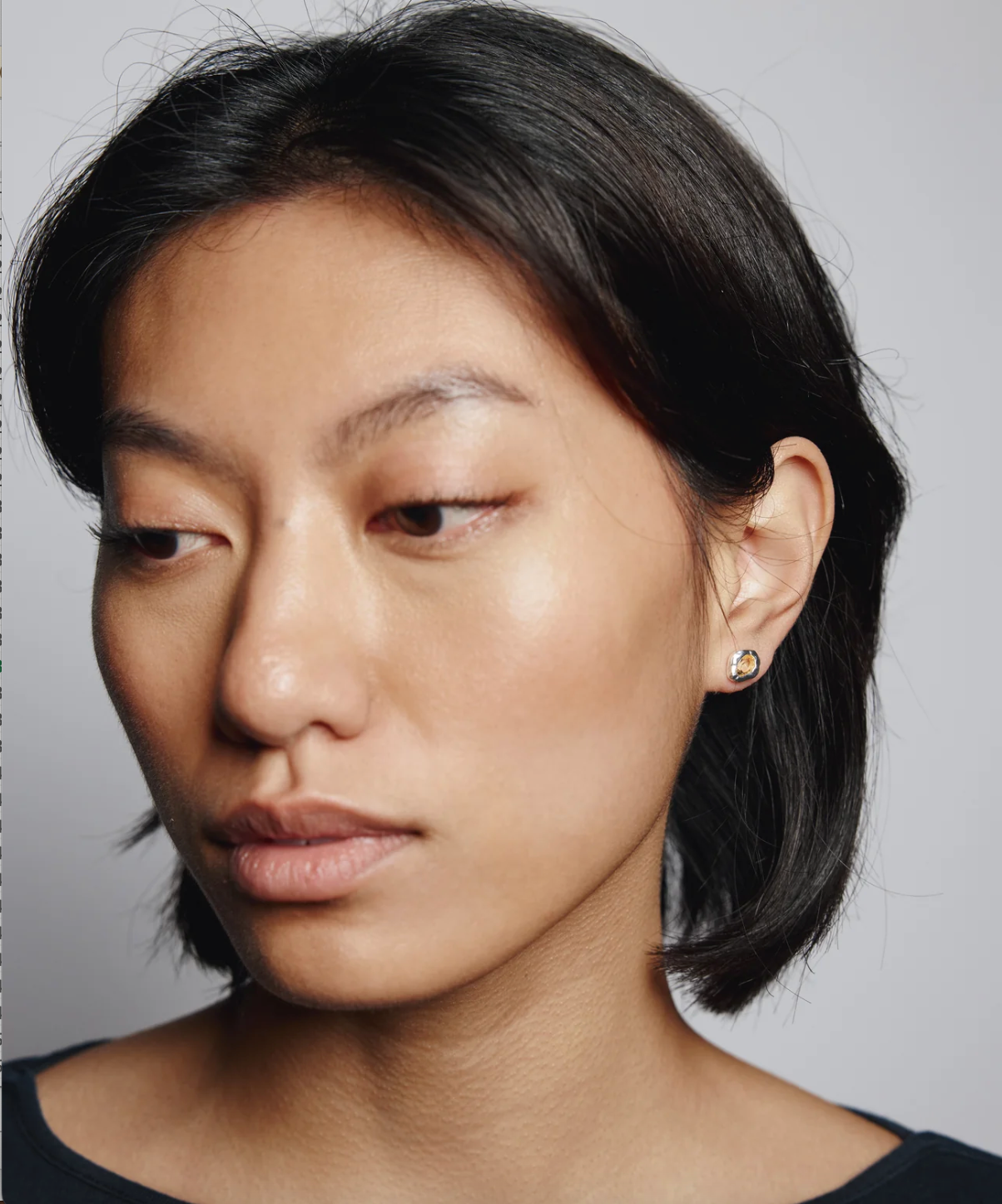 Wolf Circus | Cora Citrine Studs in Silver - Hey Jude