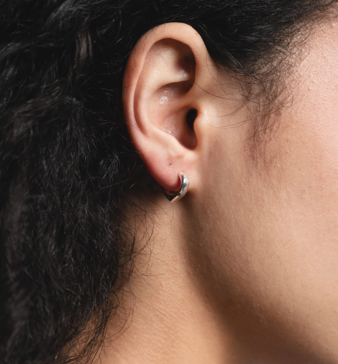 Wolf Circus | Isla Pointed Hoops in Silver - Hey Jude