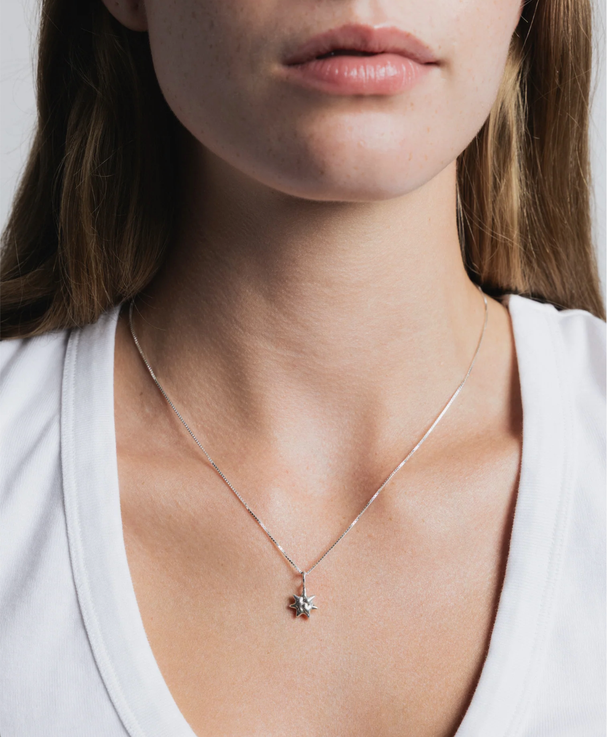 Wolf Circus | Sun Charm Necklace in Silver - Hey Jude