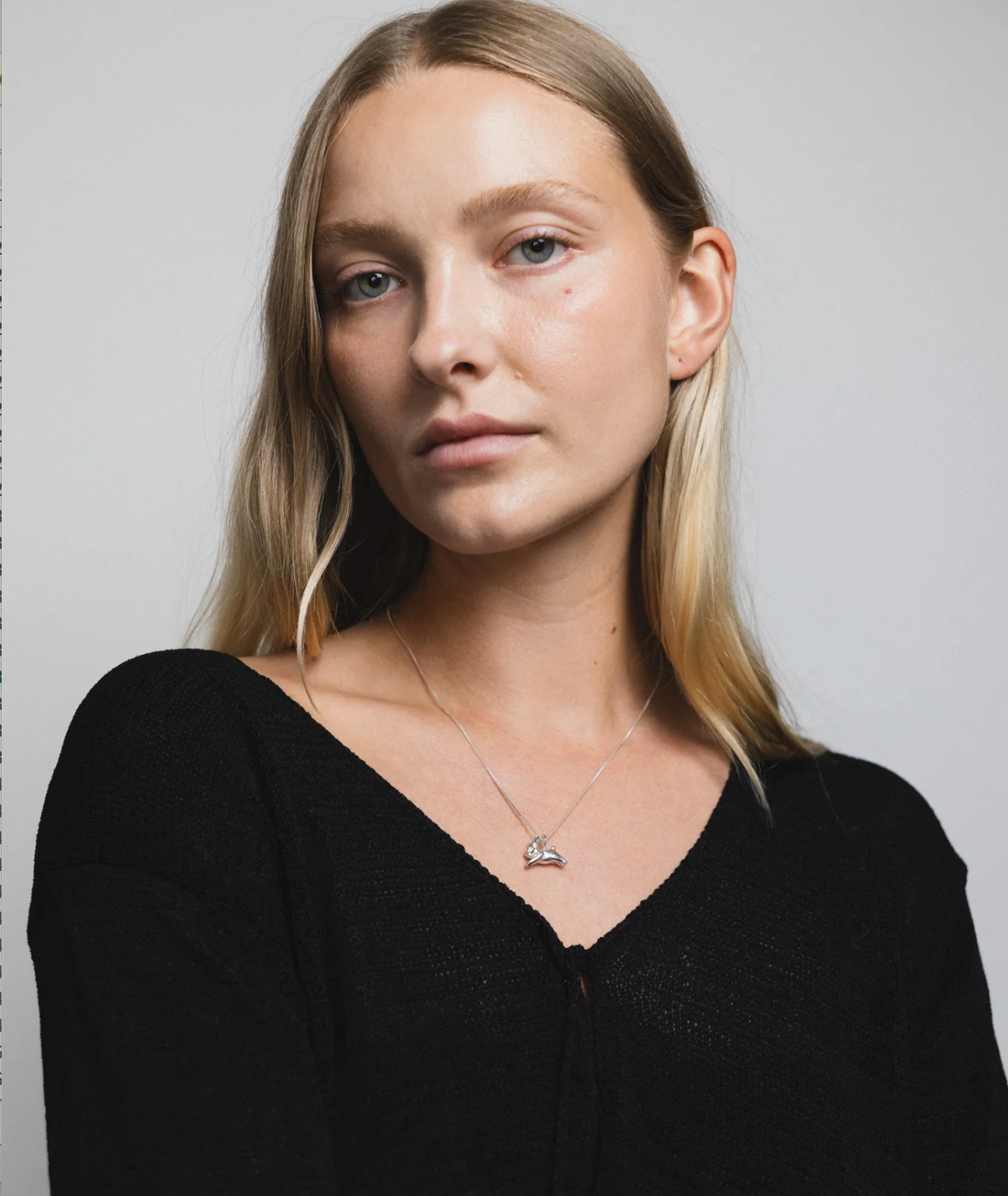 Wolf Circus | Bunny Charm Necklace in Silver - Hey Jude