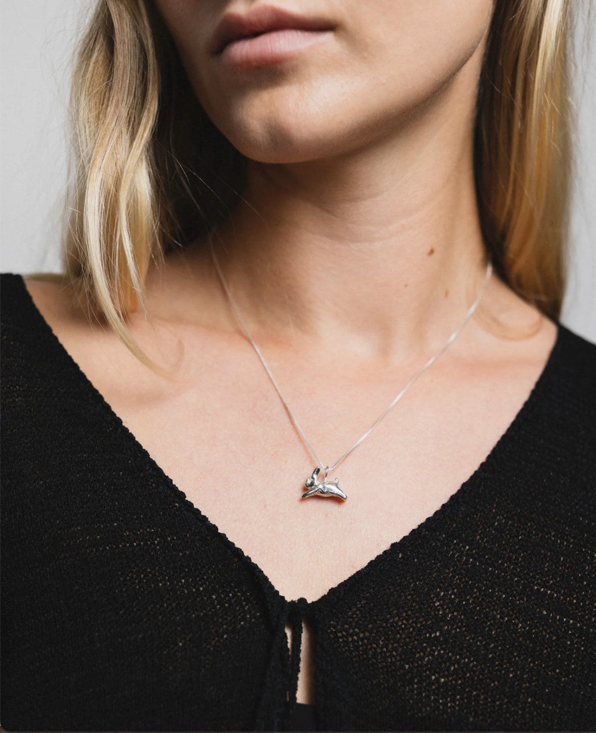 Wolf Circus | Bunny Charm Necklace in Silver - Hey Jude