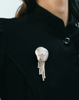 Wolf Circus | Bean Pearl Brooch in Silver - Hey Jude
