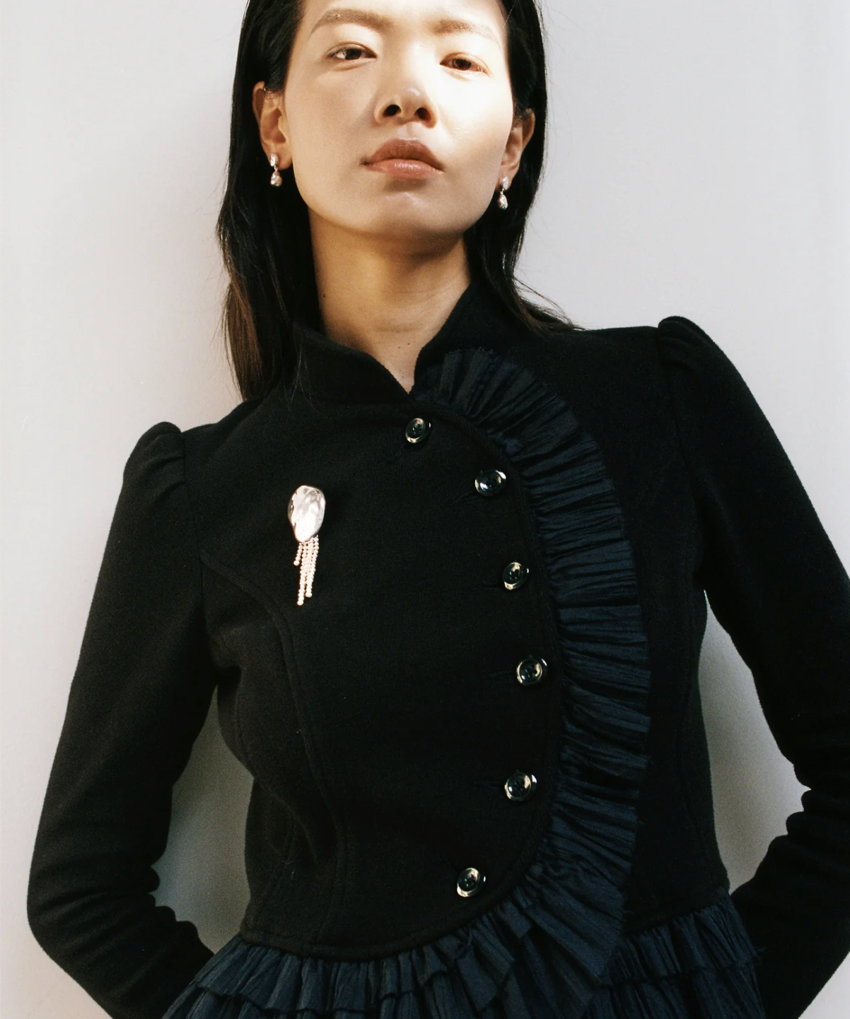 Wolf Circus | Bean Pearl Brooch in Silver - Hey Jude