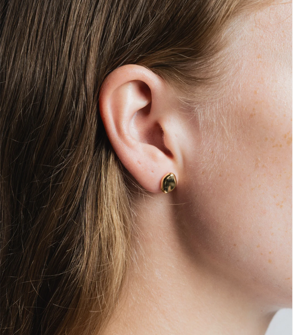 Wolf Circus | Bean Stud Earrings in Gold - Hey Jude
