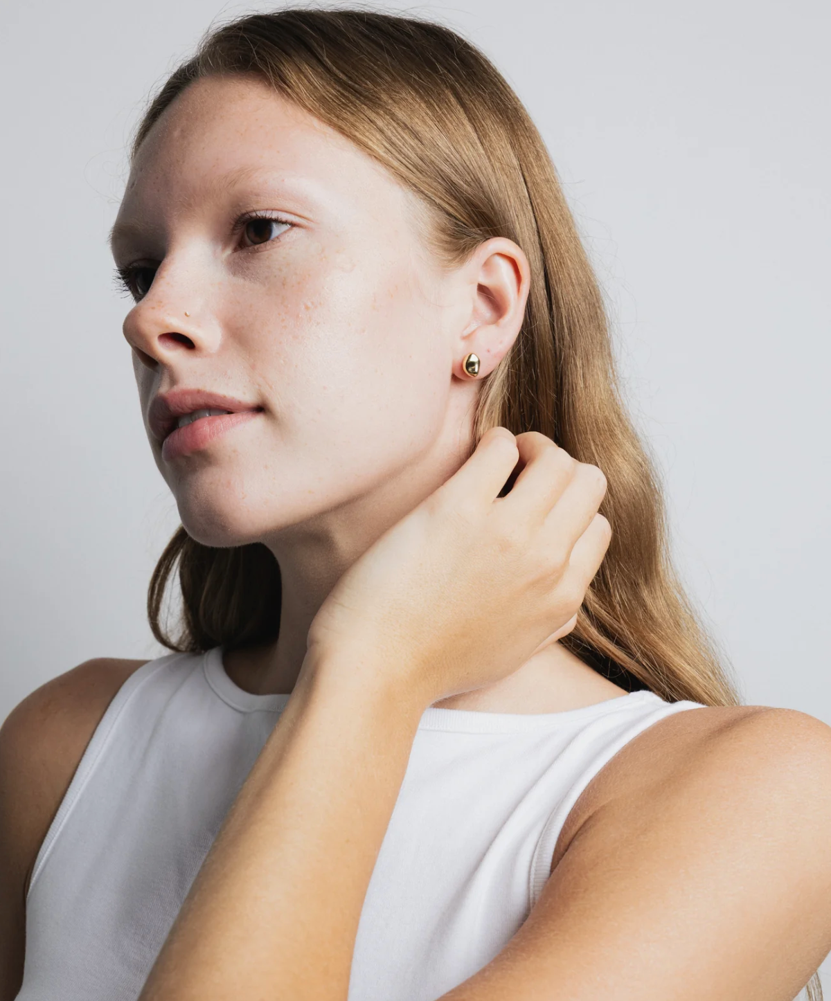 Wolf Circus | Bean Stud Earrings in Gold - Hey Jude