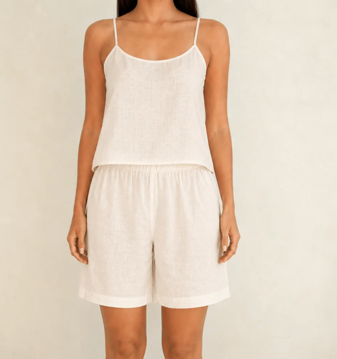 Wildflo Studio | Linen Camisole in Ecru - Hey Jude
