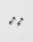 Wolf Circus | Avery Earring in Iolite + Smokey Quartz