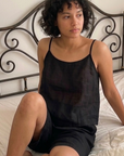 Wildflo Studio | Linen Camisole in Ink - Hey Jude