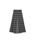 Cubic |  Cotton Patchwork Check A-Line Maxi Skirt