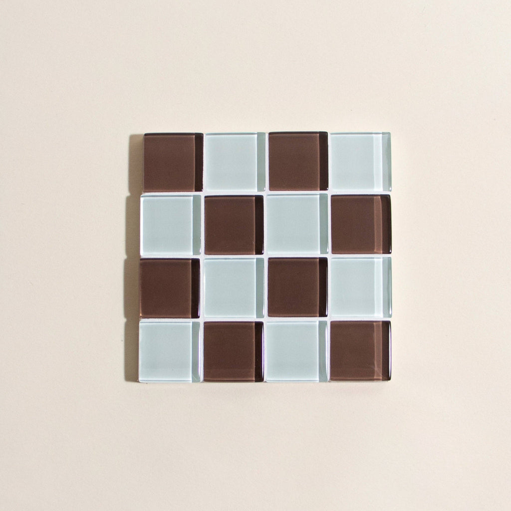 Glass Tile Coaster | Classic Milk Chocolate