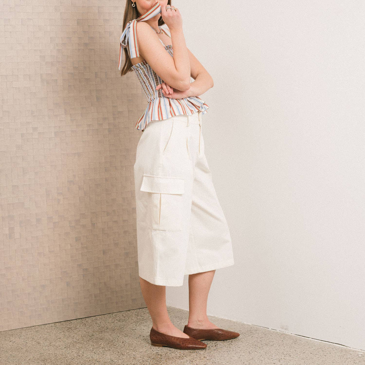Balagan Studio | Mila Ballerina in Brown Alligator