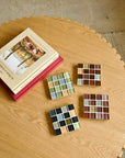 Little M | Glass Tile Coaster Set in Elements
