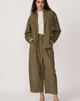 LAUDE the Label | Boyfriend Shirt in Olive