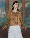 Carmen Says | Tartine Plaid Ruffled Blouse