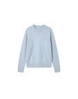 CUBIC | Wool Relaxed Crewneck Sweater in Sky Blue