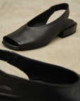 Lonza | Gloss Block Sandal in Black - Hey Jude