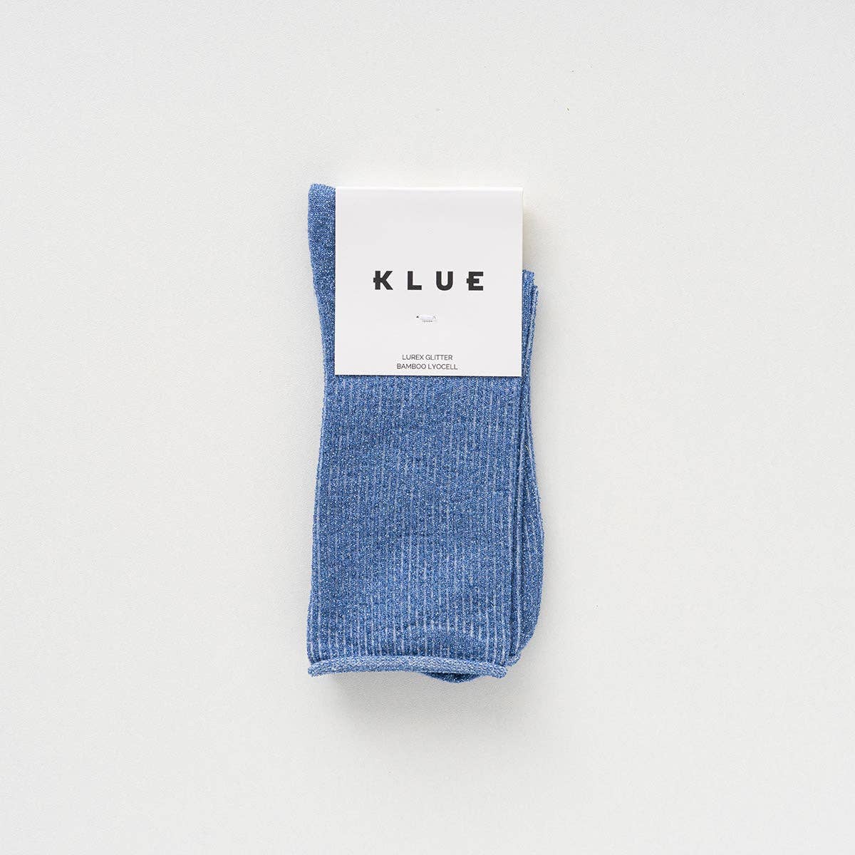 KLUE - KLUE Glitter Lurex socks in eco-friendly Lyocell | Mineral Blue: 36-40 - Hey Jude