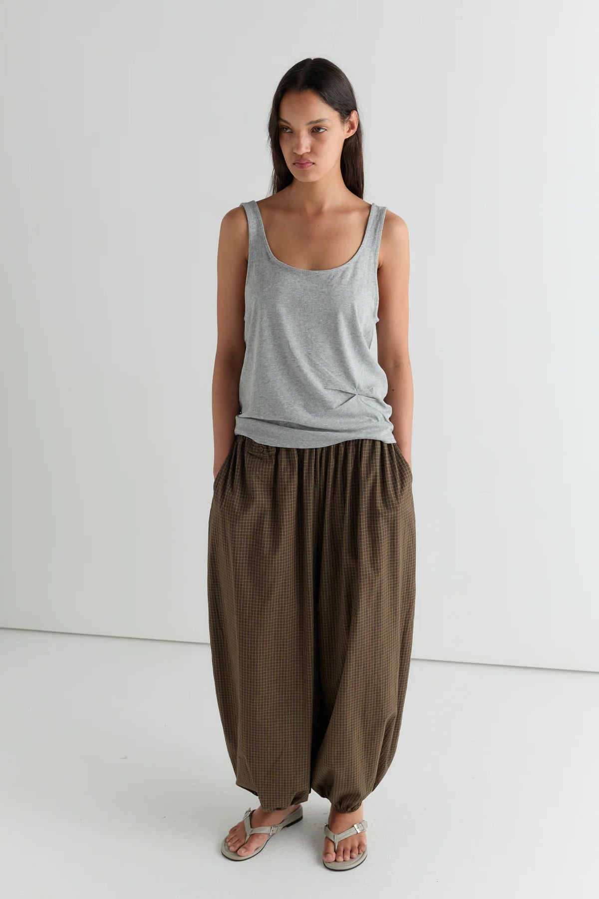 Deiji Studios | Balloon Pant in Garden Check