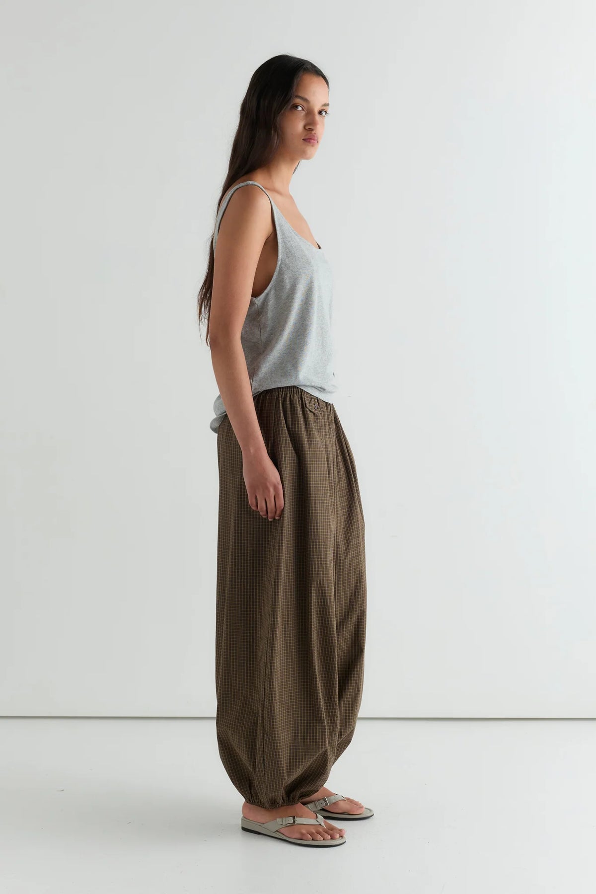 Deiji Studios | Balloon Pant in Garden Check
