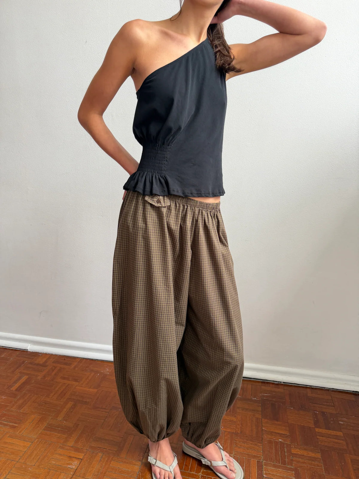 Deiji Studios | Balloon Pant in Garden Check