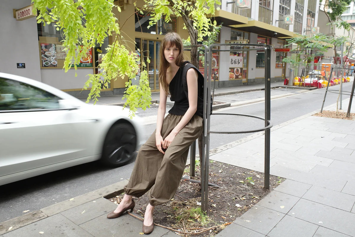 Deiji Studios | Balloon Pant in Garden Check