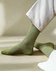 KLUE | Glitter Lurex Socks in Olive