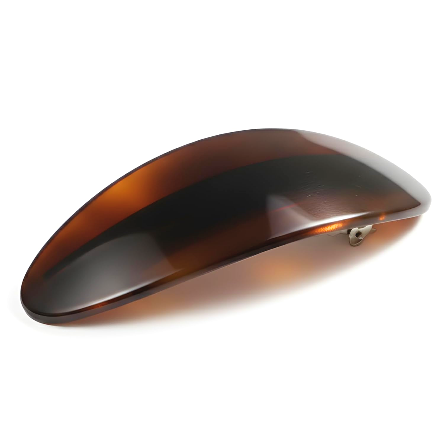 Parcelona - Parcelona French Oval Barrette 3.25" Tortoise Shell Non-Slip Hair Clip Grip - Hey Jude