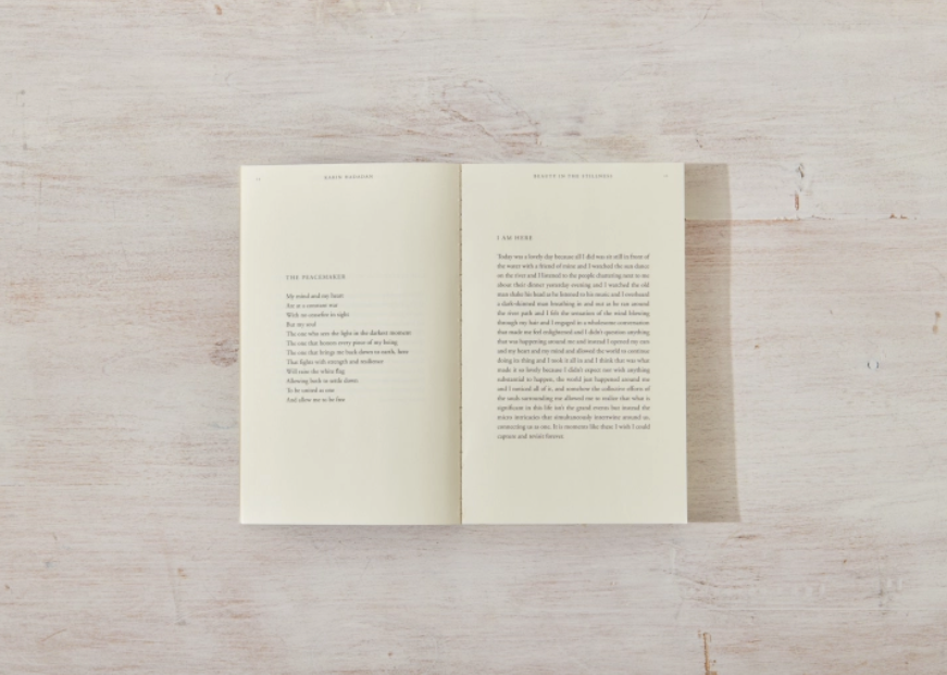 Beauty In The Stillness Poetry Book